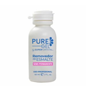 REMOVEDOR DE ESMALTES PURE GEL SUPER CRYSTAL 60ML