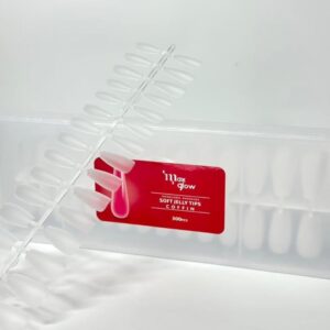 UÑAS JELLY TIPS TECNOLOGIA AVANZADA COFFIN MAX GLOW 300 PIEZAS
