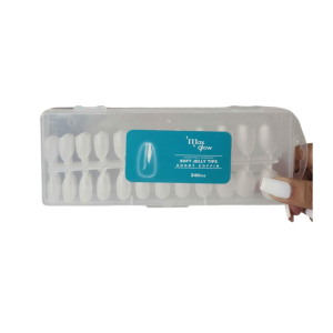 UÑAS JELLY  TIPS SHORT COFFIN TECNOLOGIA AVANZADA 240PCS - UÑAS CORTAS
