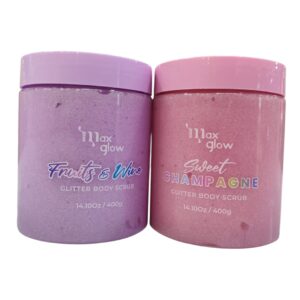 CREMA EXFOLIANTE CON GLITTER MAXGLOW 400 GRAMOS