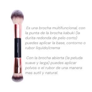 BROCHA DOBLE CONTORNO - POLVO MAXGLOW